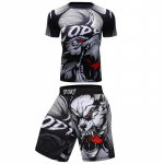 jiu jitsu Rashguard vyri&scaron;ki mar&scaron;kinėliai hosen mma &scaron;ortai bjj Boxeo kikboksingo mar&scaron;kinėliai rash guard sportinė apranga mma bokso mar&scaron;kinėlių rinkinys L