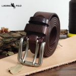 Auk&scaron;tos Kokybės Dvigubo Smeigtuko Sagtis Diržas Vyrams Natūrali Oda Vir&scaron;utinis Sluoksnis Gryna Karvės Oda Retro Kasdienis Diržas 115cm kava
