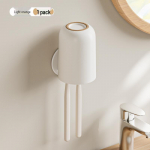 Punch-Free Wall-Mounted Toothbrush & Mouthwash Cup Holder - Hot-Selling Toothbrush Storage Rack