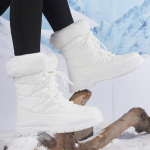 TUINANLE Moteri&scaron;ki &scaron;ilti pliu&scaron;iniai batai Moteri&scaron;ki žieminiai ankle boots Moterys i&scaron;laiko &scaron;ilumą Sniego batai Auk&scaron;tos kokybės 36 balta