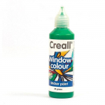 Peinture repositionnable pour vitres Creall Glass 80 ml - vert žalia