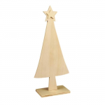 Sapin &agrave; d&eacute;corer - Brava - Beige - Bois - Int&eacute;rieur - No&euml;l