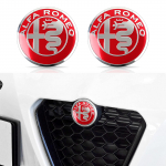 Alfa Romeo Automobilio Priekinis ir Galinis Logotipas Emblema Ženklelis Lipdukas 147156159159 166 Giulietta Julia raudona