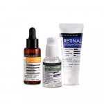 Dermafactory Vitaminų CBA Rutinos Rinkinys &ndash; Gryno Vitamino C E Ferulo rūg&scaron;ties Ampulė + Niacinamido 20% Serumas + Retinalio 300ppm Kremas, Korėjieti&scaron;kas