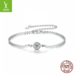 50 ta&scaron;kų žvilgantis mozanito apyrankė, kilni ir eleganti&scaron;ka S925 sterlinginio sidabro mozanito apyrankė. 925 silver
