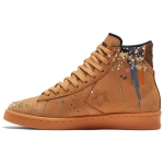 Bandulu x Converse Pro Leather High Dažų Ta&scaron;keliai - Flux Unisex Sportbačiai Ruda Guma-&Scaron;viesiai Medaus 169908C 36
