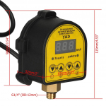 220V 10 barų G1/4 automatinio elektroninio skaitmeninio ekrano slėgio valdiklio jungiklis alyvos vandens siurblio oro kompresoriui