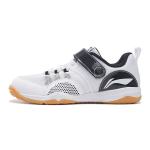 Li Ning You Ren Velcro Stalo teniso varžybų treniruočių batai Vaikų batai Juodi Balti APTS006-2 31.5