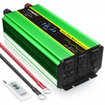 LVYUAN Sinusinės bangos keitiklis 12V 2000W Maks. 4000W su nuotolinio valdymo pultu DC 12V į AC 100V 50Hz 4 AC 4 USB 4 au&scaron;inimo sistema Automobilinis Žemės drebėjimui Katastrofoms Pasiruo&scaron;imui Puikiai tinka