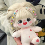 20 cm miela pliu&scaron;inė medvilninė stabų lėlė su drabužiais, i&scaron;kam&scaron;a, superžvaigždės figūrėlės lėlės, be atributų, apkūni lėlė, galima keisti drabužius, dovana without skeleton