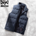 Unisex Autumn/Winter Stand Collar Down Vest 4XL