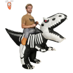Pripučiamas Tyrannosaurus Rex kostiumas Helovinui, Cosplay ir Vaidmenų žaidimams One Size black