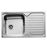 &Eacute;vier simple Teka 11119005 CLASSIC 1C 1E Acier inoxydabl