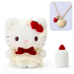 Sanrio Pliu&scaron;inis Žaislas Karoliai Hello Kitty Papuo&scaron;alų Dėklas Dovana 391158 & (Bra&scaron;kinis pyragaitis) white