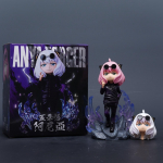 SPY&times;FAMILY Anya Forger kaip Jujutsu Kaisen Satoru Gojo Veiksmo figūrėlės Žaislai 18CM with box black