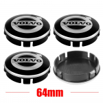 4 vnt. 64 MM Originalūs ratlankių dangteliai Automobilio ratų centrinių dangtelių dangteliai Dangteliai Emblemos Pakeitimas Volvo Rdesign T6 AWD C30 C70 S40 Styling