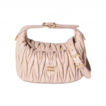 Miu Miu Matelass&eacute; Metalinis Logotipas Avikailio Parduotuvės Krep&scaron;ys Moteri&scaron;kos Rankinės Rožinė 5NE026-AFPP-F0236 Basic Set (Bag+Dust Bag)