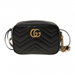 Gucci GG Marmont Matelass&eacute; Mini Rankinė Juoda Moteri&scaron;kos Pečių Krep&scaron;iai Juoda 448065-DTD1T-1000 Basic Set (Bag+Dust Bag)