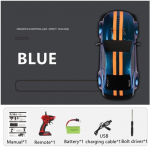 RC Car 4WD 2.4G 30KM/H greitaeigių drifto lenktynių radijo bangomis valdoma ma&scaron;ina 1:14 nuotolinio valdymo automobilių žaislų vaikams, vaikams Dovanos juoda