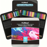 Akvarelinių / aliejinių pie&scaron;tukų rinkinys, meno reikmenys, Soft Core profesionalūs vandens spalvos pie&scaron;tukai suaugusiems, spalvoti pie&scaron;tukai idealiai tinka pie&scaron;ti 48 color
