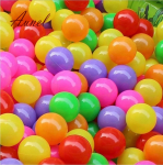 Kūdikių spalvotas mink&scaron;tas plastikinis vandens baseinas vandenyno bangų kamuoliukas lauke juokingi žaislai 50 vnt 4 cm