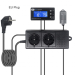Skaitmeninis temperatūros drėgmės valdiklio i&scaron;ėjimo relė Termostatas Higromstato reguliatorius 220V 10A THC-220EU Mėlynas LCD EU ki&scaron;tukas