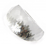 Bague Cr&eacute;ateur 'Mineralia' cristal blanc
