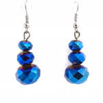 Les Tr&eacute;sors De Lily [J6817] - Boucles Cr&eacute;ateur 'Mineralia' bleu