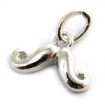 Les Tr&eacute;sors De Lily [N3012] - Pendentif Argent 'Moustache' (rhodi&eacute;) sidabras