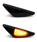 LED gabaritiniai žibintai, juodi - 2 komplektas, suderinamas su BMW X3, X5, X6, visureigiais