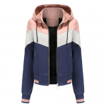 Moteri&scaron;ki ploni vėjo neperpučiami striukės su užtrauktuku ir rai&scaron;teliais, su gobtuvu, atsparios silpnam lietui, trumpi tran&scaron;ėjų paltai, pavasariniai-rudeniniai vėjo neperpučiami laisvalaikio drabužiai 2XL mėlyna