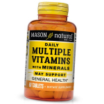 Multivitaminai ir mineralai, Kasdieniai multivitaminai su mineralais, Mason Natural 60 tablečių (36529054) 60tab