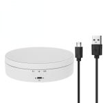Maksimali apkrova 4KG daugiafunkciniai besisukantys ekrano stovai Elektriniai pasukami 360&deg; sukimosi stalai, be triuk&scaron;mo besisukantis stalo papuo&scaron;alų stovas balta