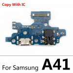 Skirta Samsung A73 5G A53 A21 A21S A02 A12 A22 A32 4G A33 5G A41 A70 M62 USB įkrovimo doko lizdo lizdo jungties plok&scaron;tė Flex A41 Copy With IC