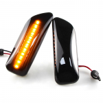 2 vnt Dinaminis mirksėjimas LED &scaron;oninis žymeklis posūkio signalo lemputė, skirta Volvo S80 S60 XC90 MK1 2003-2009 XC70 V70 MK2 2000-2008 30722641