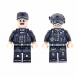 Miesto policijos specialiųjų pajėgų kariai SWAT MOC SWAT mini figūrėlės Armijos policijos dalys Kaladėlės Modelis Statybiniai blokeliai Mini žaislų rinkinys