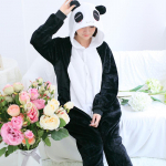 &bdquo;Kigurumi Animal Cosplay&ldquo; kombinezonas su gobtuvu, pižama, vyri&scaron;ka, moteri&scaron;ka, ilgomis rankovėmis, žiemai, &scaron;ilta &bdquo;Rompe&ldquo; mieguisti &bdquo;Panda Lion&ldquo;, leopardas, dramblys, zebras, tigro cosplay XL