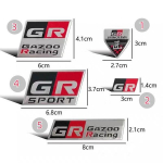 GR SPORT GAZOO Racing letter car sticker for Reiz modified accessories steering wheel side body fender decorate decal 1