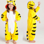 Kigurumi Rykliai Vilkas Onesie Vaikams Vienaragis tigras koalas Pižama Vaikams Gyvūnai Animaciniai Miegamieji Kostiumai Kostiumai Merginos Licorne Jumspuit 5t