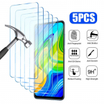 5 vnt grūdintas stiklas, skirtas Xiaomi Redmi Note 10 11 12 9 8 7 Pro Plus 5G 11S 10S 9S ekrano apsauga, skirta Redmi 10 9 10C 9C 9A Glass For Redmi 01 gryna