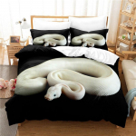 3D Snake Spausdintas patalynės komplektas su mink&scaron;ta gyvūnų patalyne ir pagalvių užvalkalais 2/3 vnt. viengulė/dvi lova berniuko kambarys viso dydžio Greitai džiūstantis, plaunamas namų tekstilė DE 135x200cm
