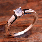 Natūralaus mėnulio akmens sidabro žiedas 925 sterlingų sidabro birželio Birthstone papuo&scaron;alai rankų darbo žiedas