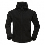 Karinė vilna taktinė vyri&scaron;ka striukė, &scaron;ilta lauke su gobtuvu Softshell žygio vir&scaron;utiniai drabužiai