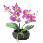 Dirbtinio drugelio orchidėjų bonsai netikrų gėlių modeliavimo namų biuro dekoras rožinė
