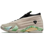 Aleali May x Air Jordan 14 Retro Low SP Fortune Moteri&scaron;ki kedai Rudo &scaron;viesaus smėlio spalvos Balta DJ1034-200 36.5