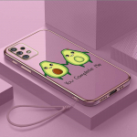 Prabangus padengtas TPU telefono dėklas su dirželiu, skirtas Samsung Galaxy A04 A05s A13 A14 A24 A54 A34 Note20 S23 Ultra dėklai A38 Delicious Avocado Cover Samsung Galaxy S10 Plus