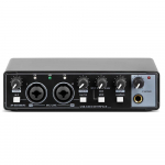 MD22 įra&scaron;ymo garso plok&scaron;tė 48 V Phantom Power 24 bitų / 192 KHZ USB garso sąsaja su Loopback monitoriumi gitaros įra&scaron;ymui juoda