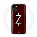 Coque pour Iphone 12 Mini Ozark Saison 4 Logo Z Blanc Fond Rouge