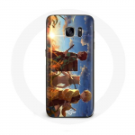 Coque pour Samsung Galaxy S6 Tanjiro Inosuke et Zenitsu Demon Slayer Kimetsu no Yaiba Anime Manga