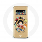 Coque pour Samsung Galaxy s10 edge One piece Manga Equipage du Chapeau de Paille
